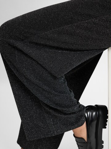 VILA Wide leg Pants 'VIEleina' in Silver