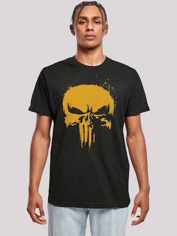T-Shirt 'Marvel Punisher Gold' F4NT4STIC en noir : devant
