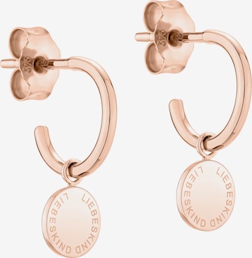 Boucles d'oreilles Liebeskind Berlin en or : devant