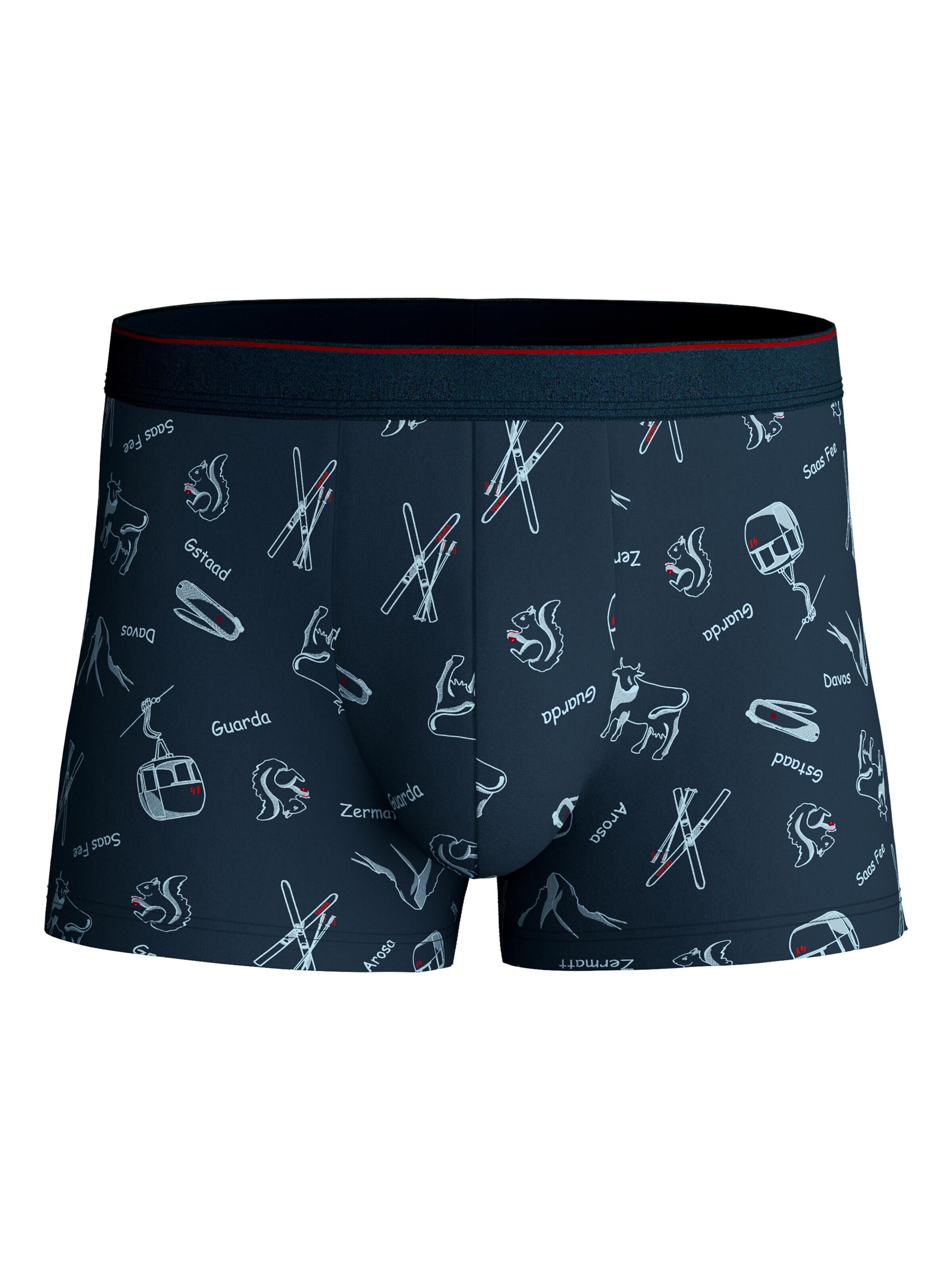 CALIDA Boxer shorts 'Swiss Resort' in L in marine blue, Item view
