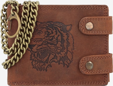 Portamonete 'Montenegro' di Greenland Nature in marrone: frontale