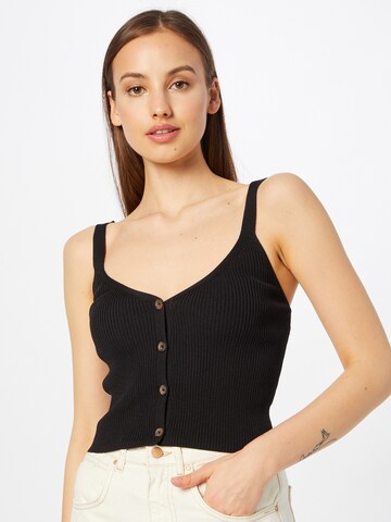 GUESS Knitted Top 'Diane' in Black: front