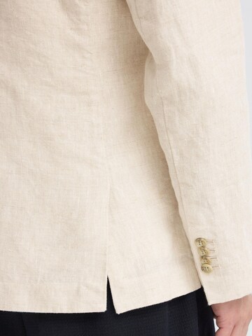 Casual Friday Regular fit Business-colbert ' CFTorup Linen ' in Beige