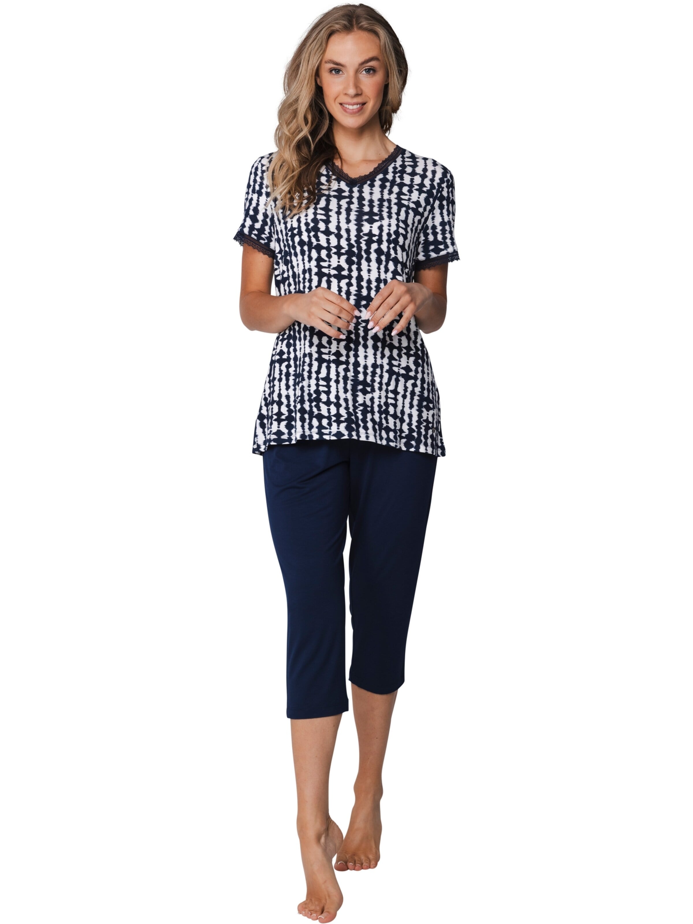 Pastunette Pyjama 'Pyjama' in Blauw: voorkant