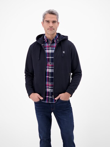 LERROS Sweatjacke in Blau: Vorderseite