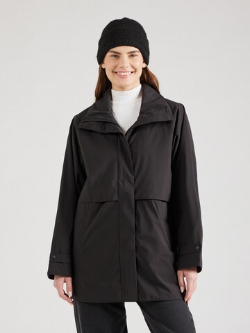 elvine Between-Seasons Parka 'Polly' in Black: front