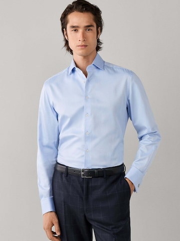 Hackett London Regular fit Zakelijk overhemd in Blauw: voorkant
