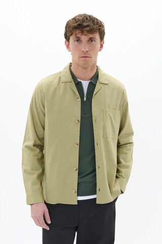 Matinique Regular fit Overhemd 'Barto' in Groen: voorkant
