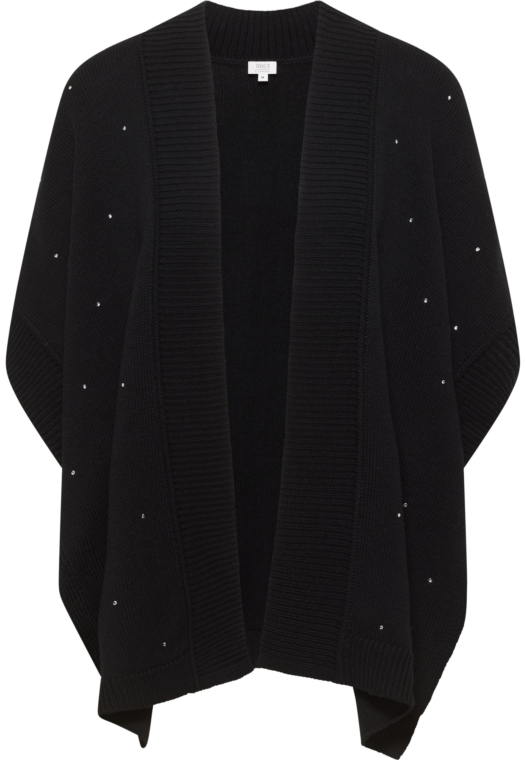ETERNA Knit Cardigan in Black: front