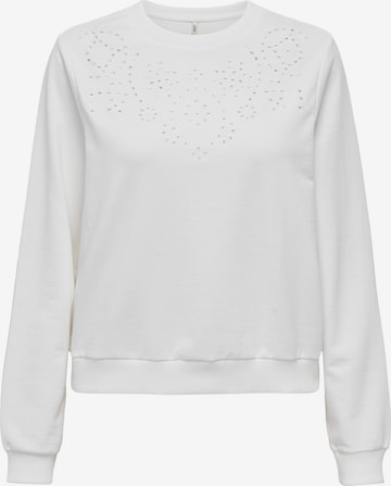 ONLY Sweatshirt 'BIANCA' in White: front