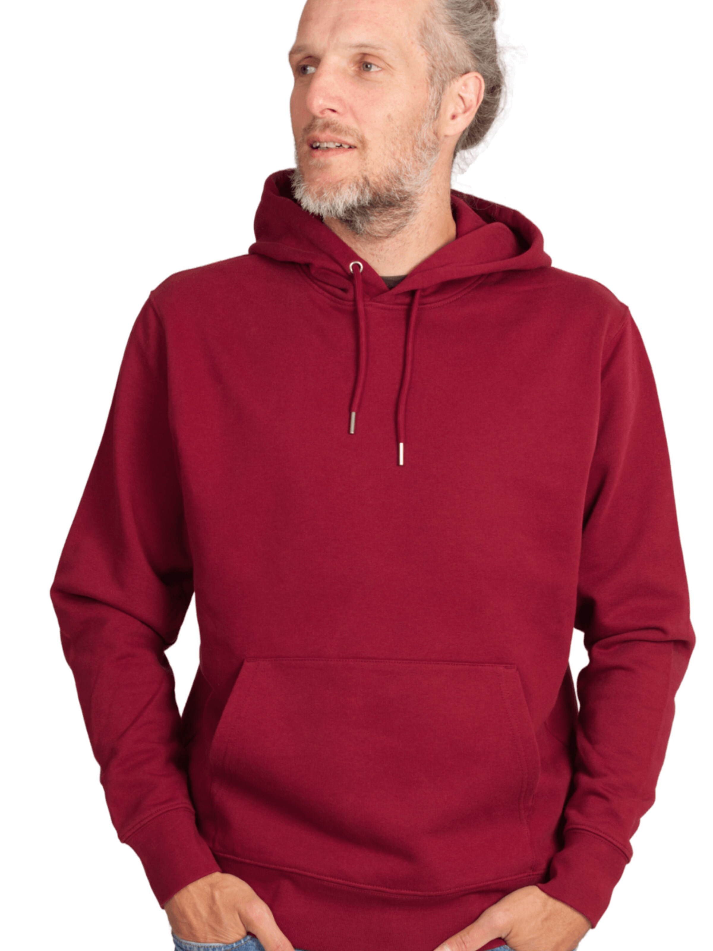 Life-Tree Sweatshirt 'Organic Fairwear' in Red: front