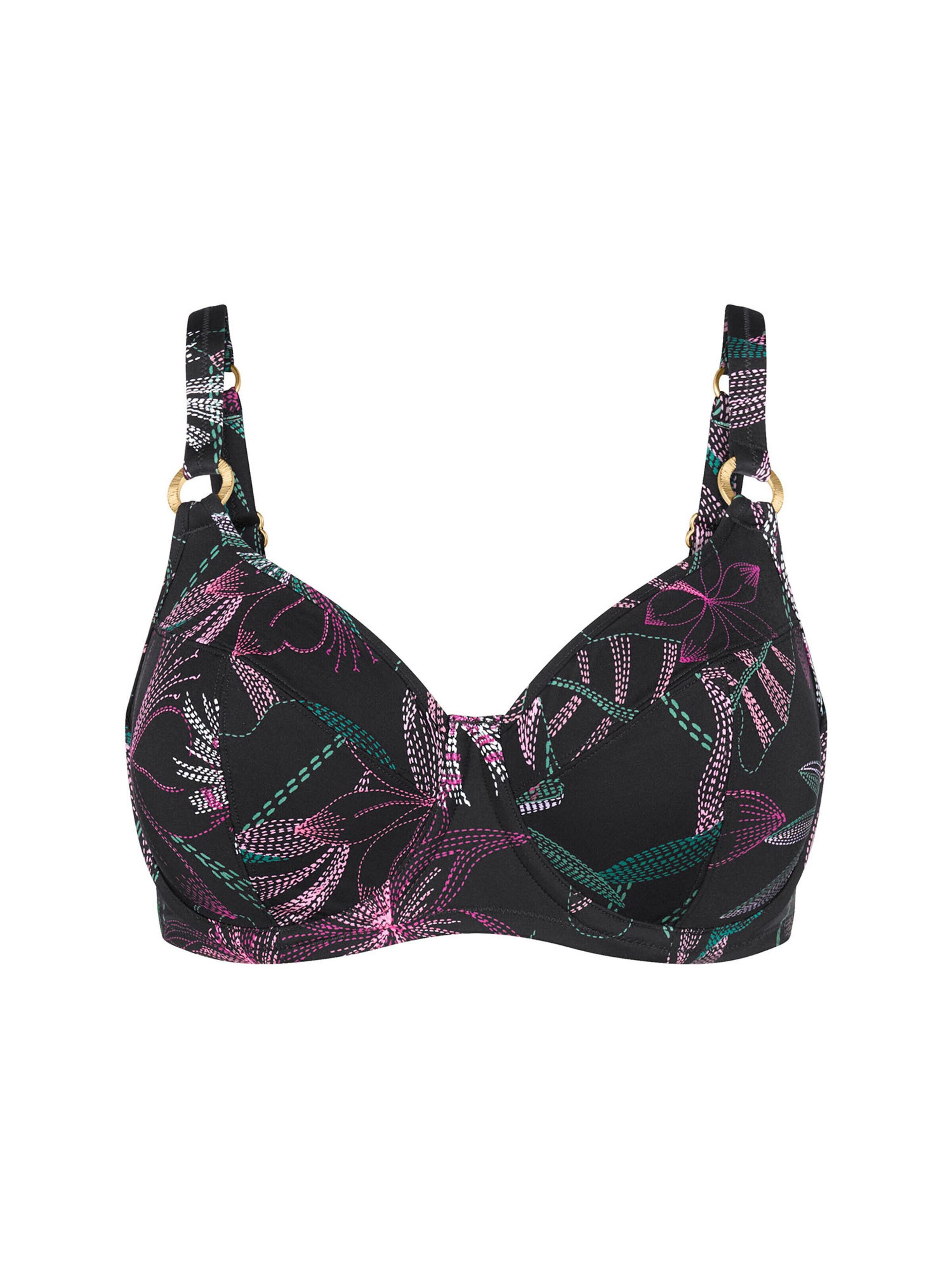 TRIUMPH Bikinitop ' Red Label Summer Tropics ' in Gemengde kleuren: voorkant