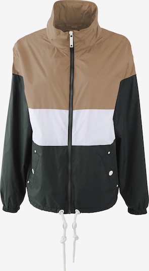 DreiMaster Maritim Prehodna jakna | temno bež / jelka / bela barva, Prikaz izdelka