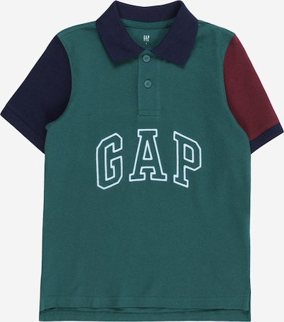 GAP T-Shirt 'NOVELTY' en bleu foncé / vert / rouge foncé / blanc, Vue avec produit