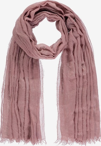 Passigatti Wrap 'Schal m. Silber-Lurexeffekten' in Pink: front