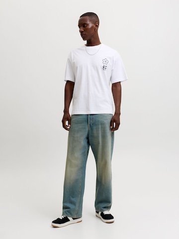 T-Shirt 'JJDYLAN' JACK & JONES en blanc