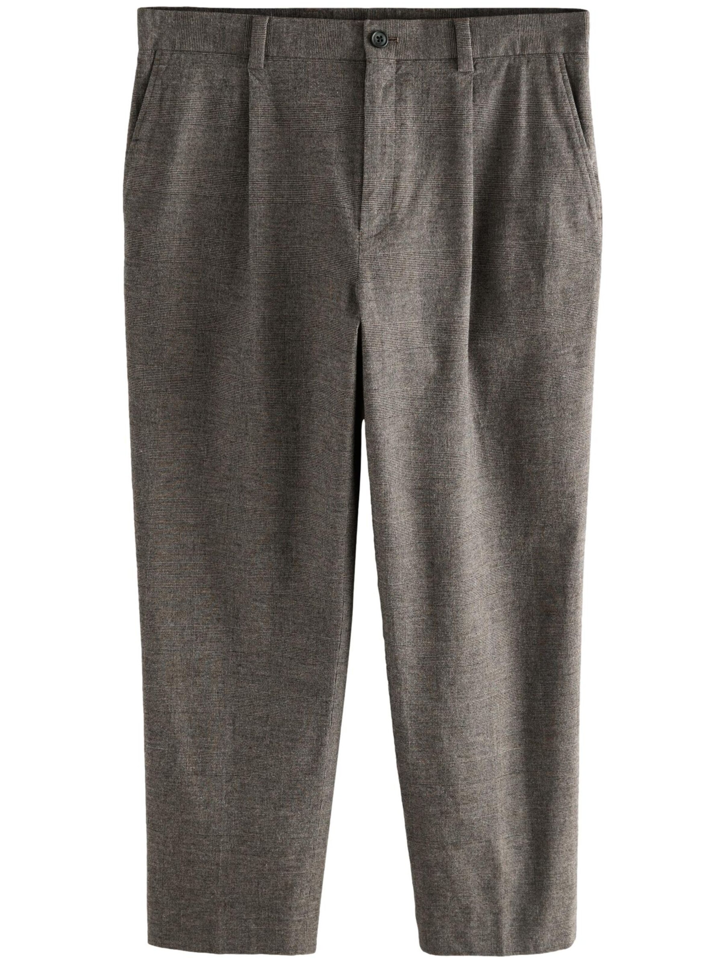 Next Bandplooibroek in de kleur Chocoladebruin / Zwart, Productweergave