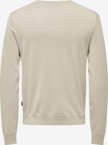 Pullover 'Wyler' di Only & Sons in grigio