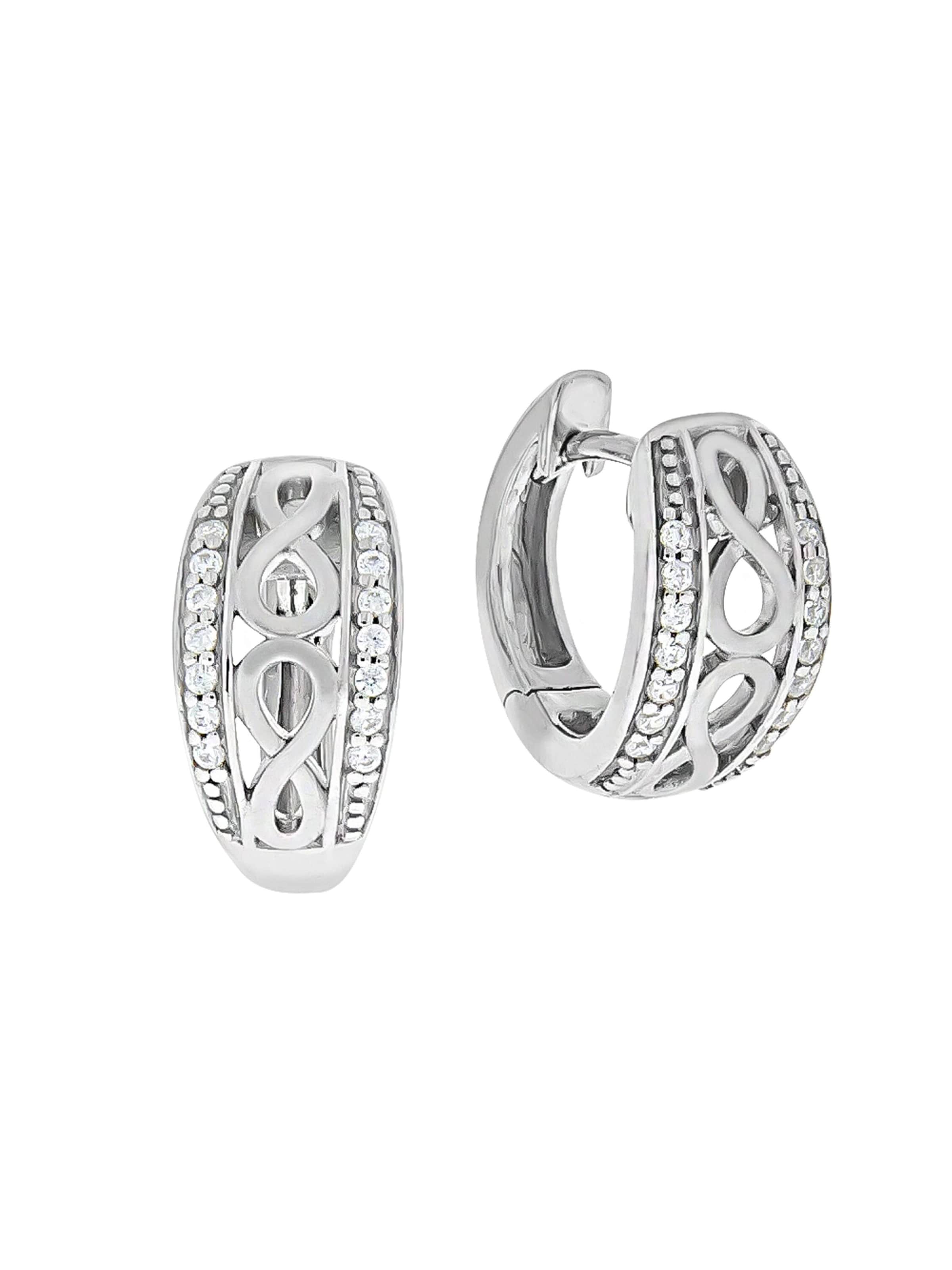 Zeeme Ohrringe in Silber: Vorderseite