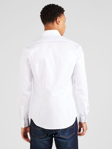 Calvin Klein Слим Деловая рубашка в Белый