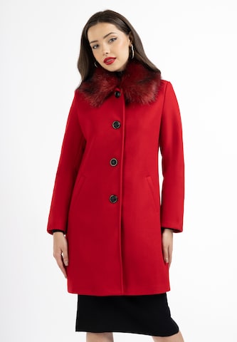 faina - Abrigo de invierno en rojo: frente