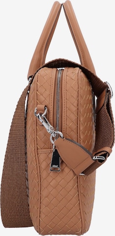 ABRO Handbag 'Lotus' in Brown