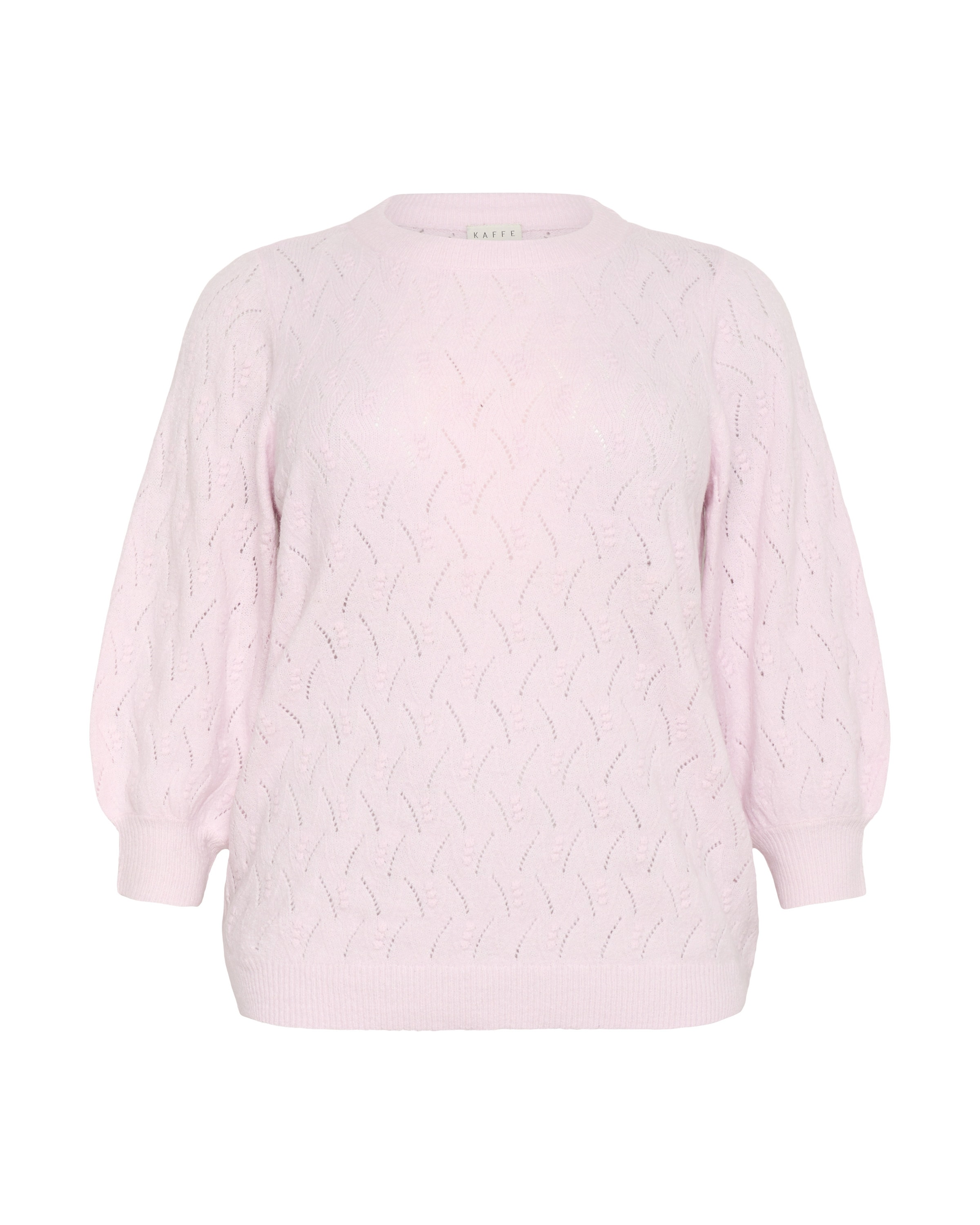 KAFFE CURVE Pullover 'Anita' in Lila: Vorderseite