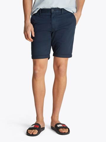 Tommy Jeans Slim fit Chino trousers 'Scanton' in Blue: front