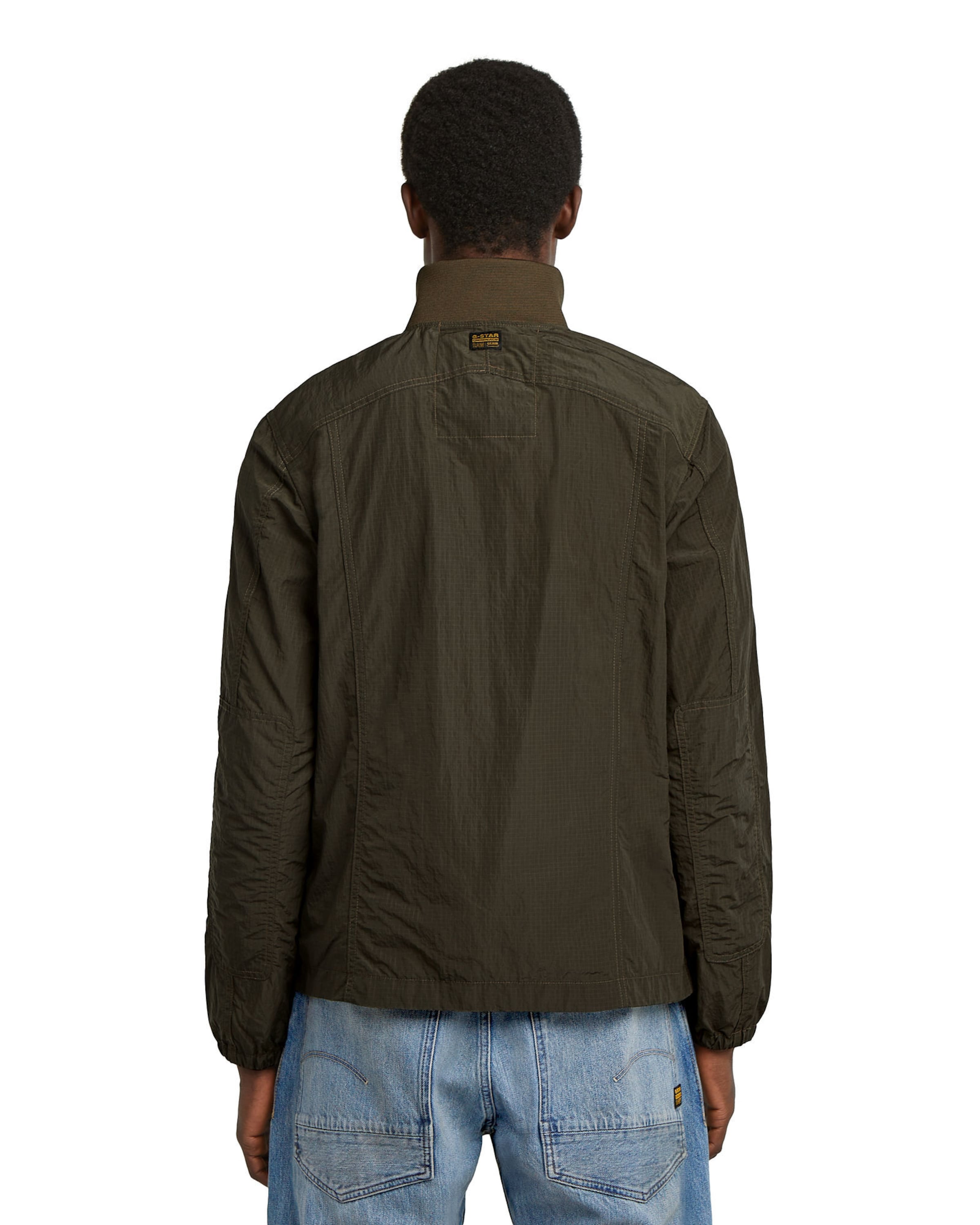 G-STAR Slim fit Overhemd 'Cargo Pocket Overshirt' in Bruin
