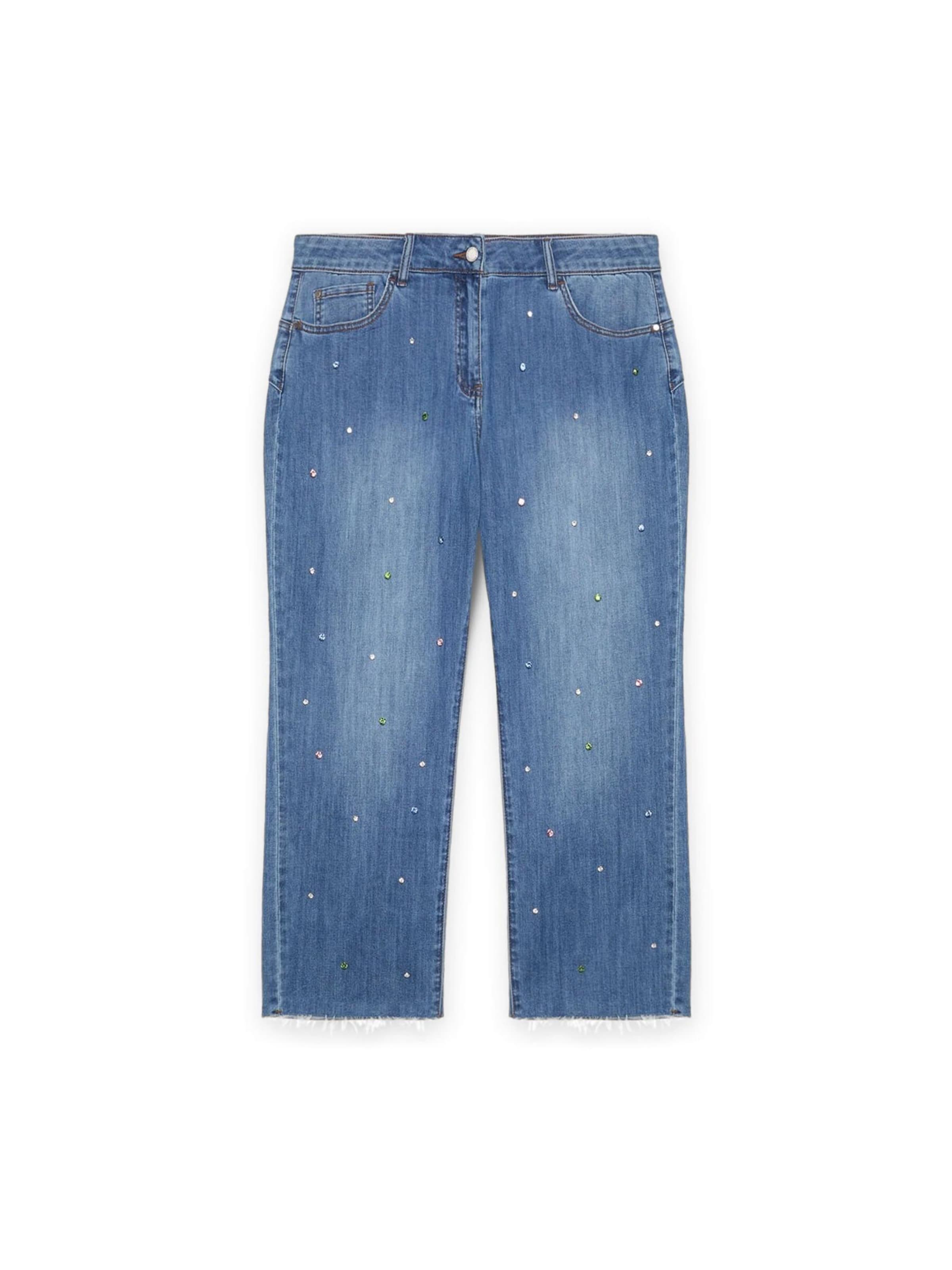 Effilé Jean Fiorella Rubino en bleu : devant