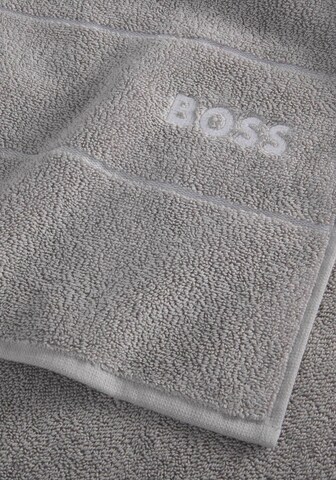 BOSS Shower Towel 'PLAIN' in Grey