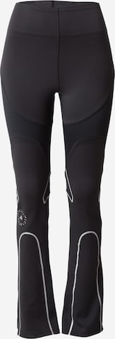 ADIDAS BY STELLA MCCARTNEYFlared/zvonoliki kroj Sportske hlače - crna boja: prednji dio