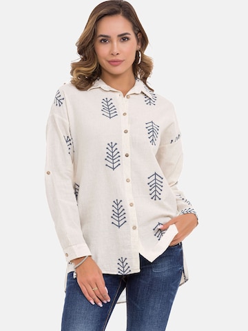 CIPO & BAXX Blouse in Beige: front