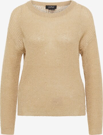 usha BLACK LABEL Sweater in Beige: front