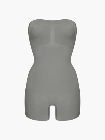 cfab (formerly creamy fabrics) Shapingbody 'Trägerloser Bodysuit Sculpting Shapewear mit Shorts'‌‌‌‌‌‌ in Grau: Vorderseite