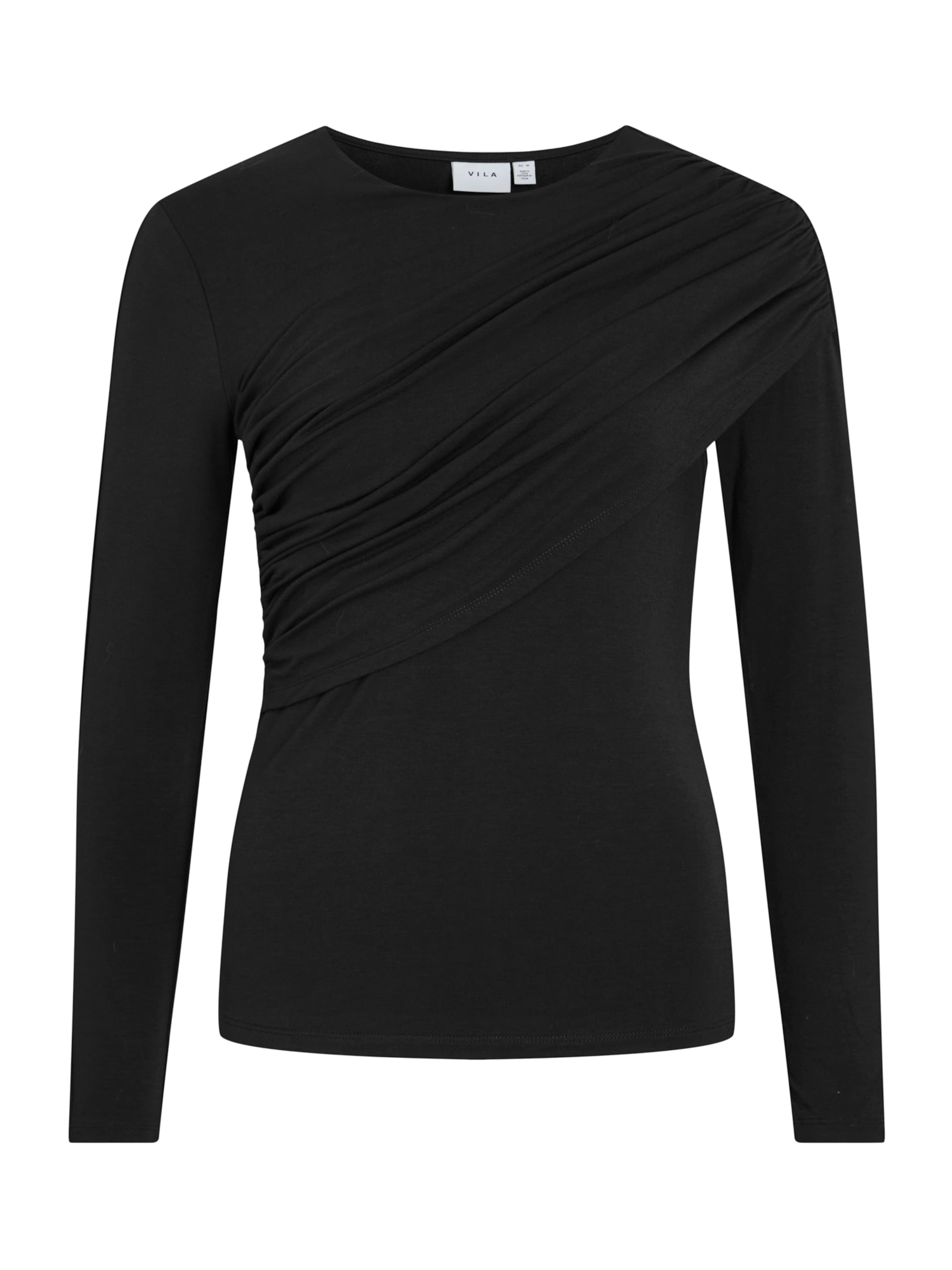 VILA Póló 'VISEMPA' - fekete: elől