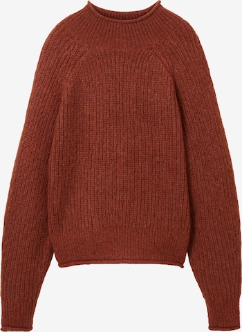 TOM TAILOR DENIM Sweater in Red: front