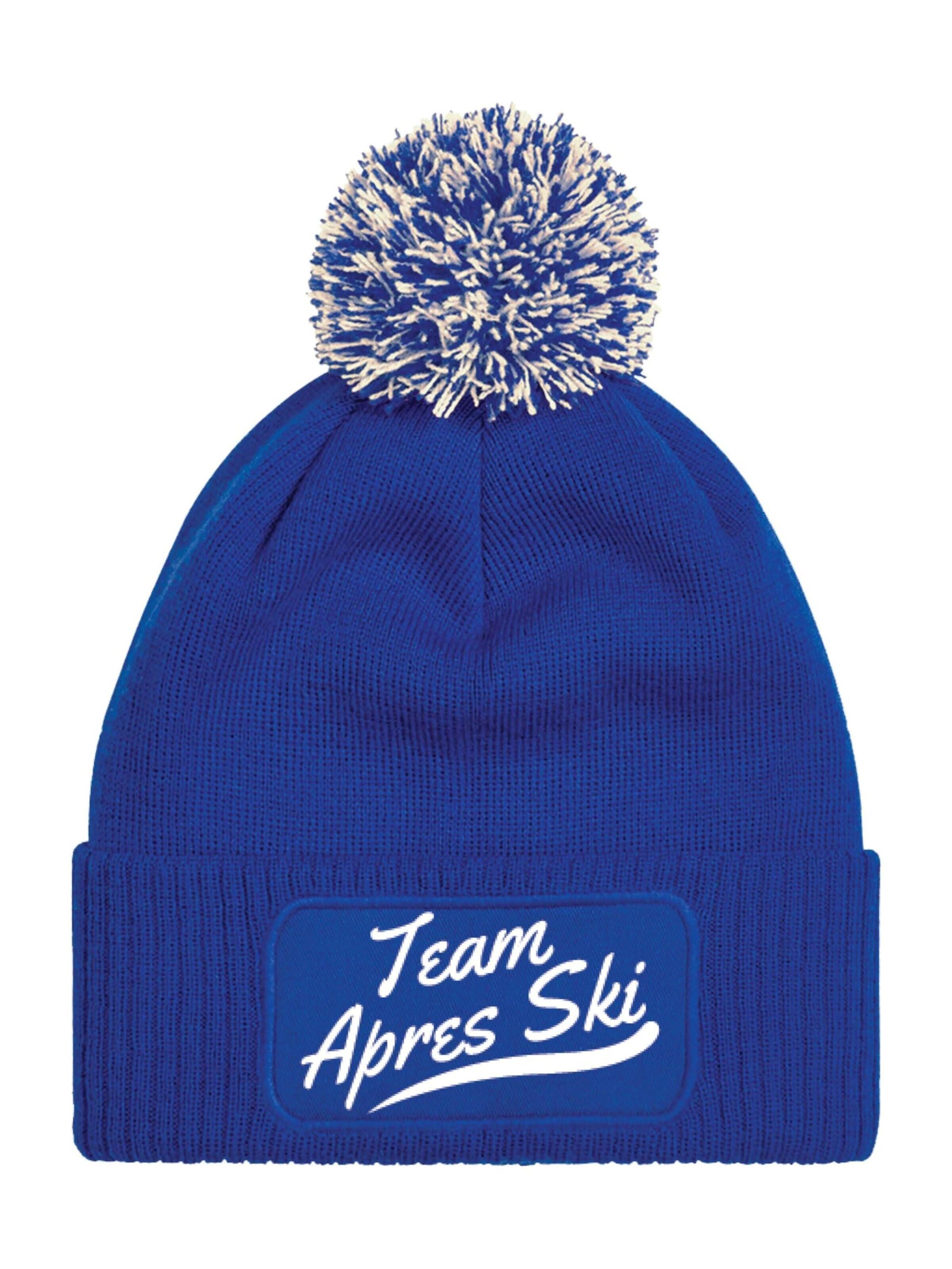 Youth Designz Beanie 'Team Après-Ski' in Blue: front