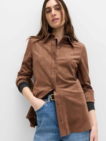 Chemisier Marks & Spencer en marron : devant