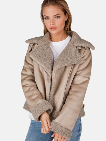 Veste mi-saison White Label en gris : devant