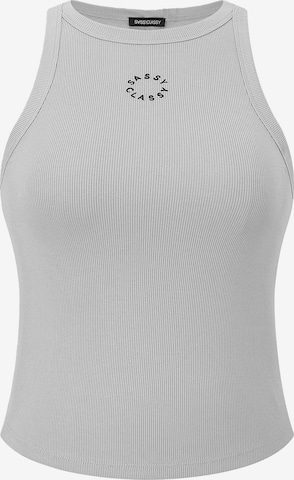 SASSYCLASSY Top in Grey: front
