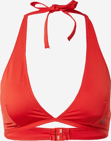 Calvin Klein Swimwear Triangel Bikinitop in Rood: voorkant
