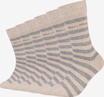 Chaussettes Marc O'Polo en beige : devant