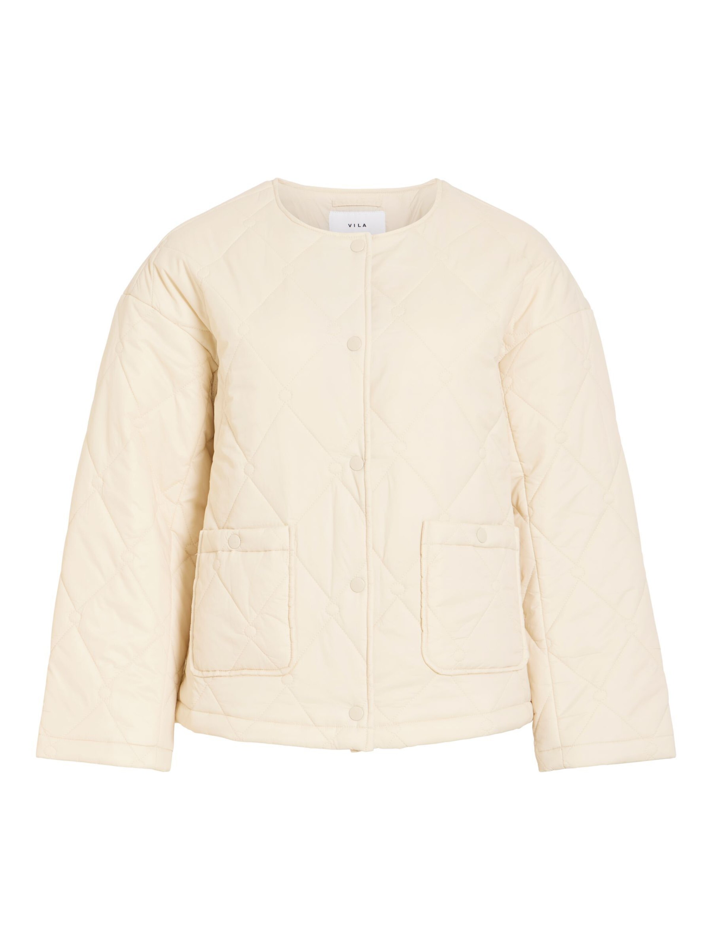 VILA Tussenjas in Beige: voorkant