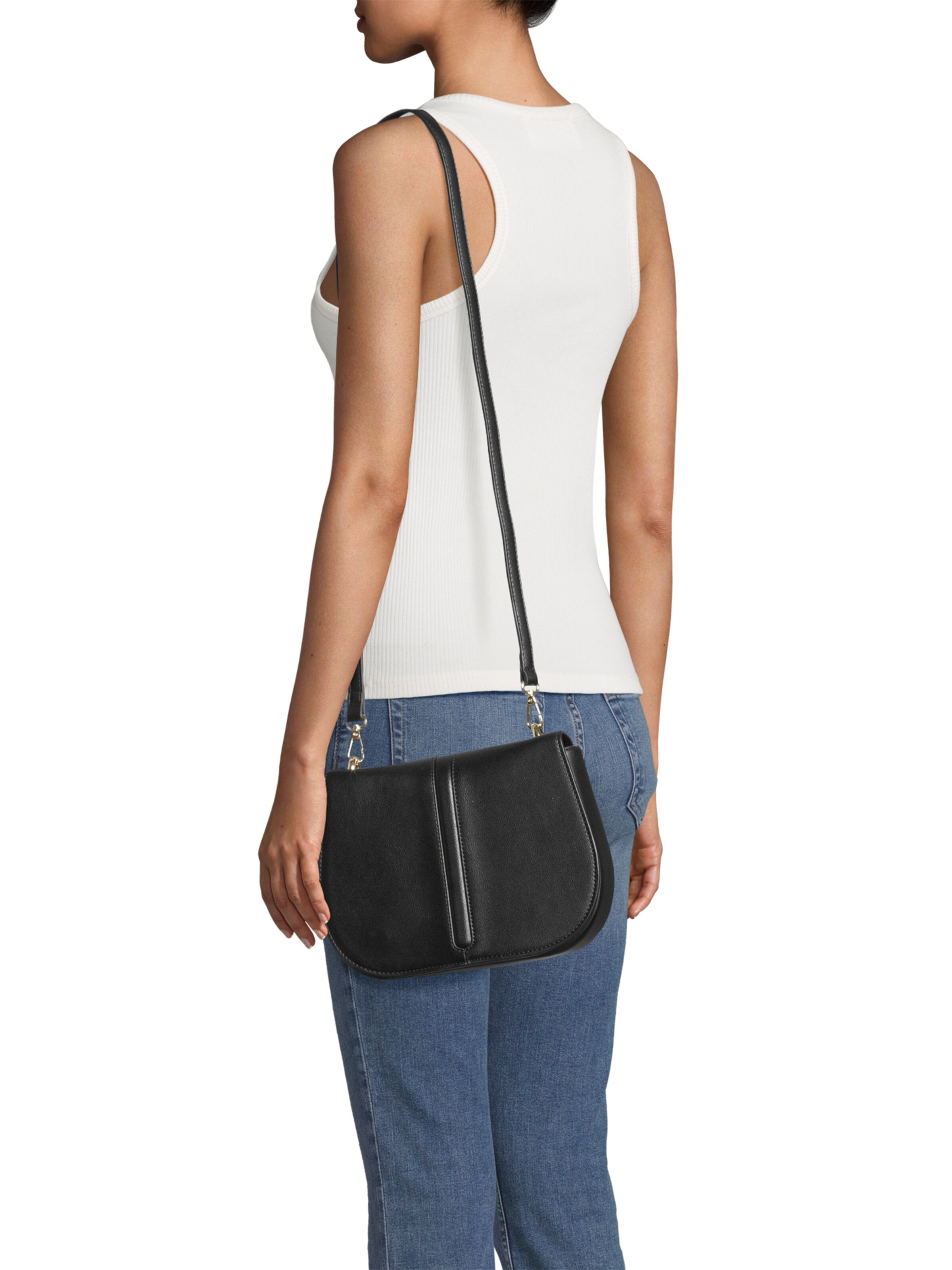 Seidenfelt Umhängetasche 'Alunda' in Schwarz