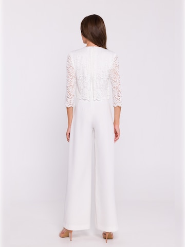 Stylove - Jumpsuit 'S381' en blanco