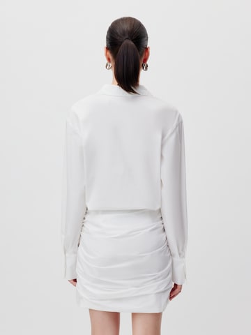 LeGer by Lena Gercke Sukienka koszulowa 'Marina' w kolorze biały