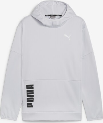 PUMA Athletic Sweatshirt 'Train All Day PWRFleece Trainings' in Grey: front