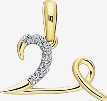 Lucardi Pendant in Gold: front