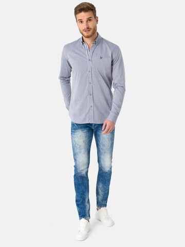 Coupe regular Chemise Jacey Quinn en bleu